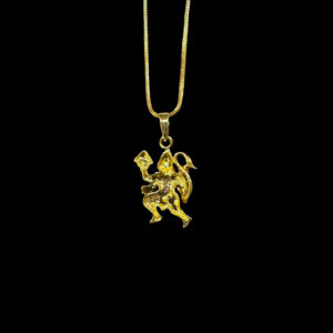 Dynamic Hanuman Parvat Gold Pendant