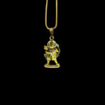Noble Hanuman CZ Gold Pendant