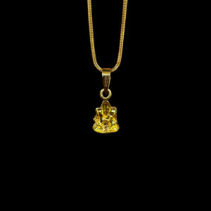 Cherished Ganesha Gold Pendant