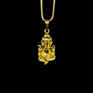 Divine Ganesha Gold Pendant III