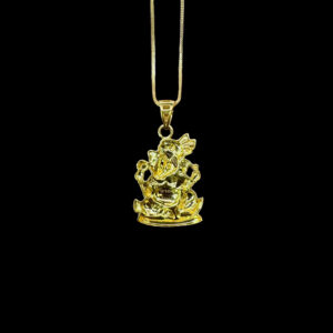 Divine Ganesha Gold Pendant II