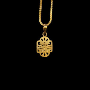 Radiant Balaji Sunburst Gold Pendant