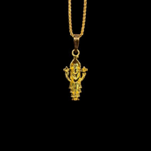 Sacred Standing Venkateswara Gold Pendant