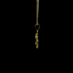 Sacred Balaji Teardrop Gold Pendant