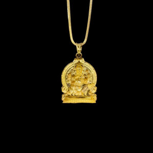 Majestic Ganesha Temple Gold Pendant