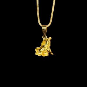 Adorable Baby Krishna Gold Pendant