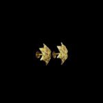 Majestic Star Blossom Filigree Gold Stud Earrings