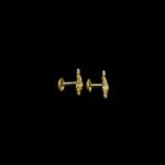 Graceful Blossom Cluster Gold Stud Earrings