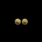 Antique Petal Wheel Gold Stud Earrings