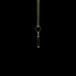 Timeless Initial T Script Gold Pendant with Chain