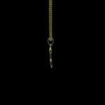 Classic Initial C Scroll Gold Pendant with Chain