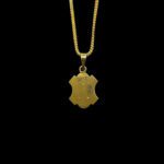 Divine Tamil Om Radiant Gold Pendant with Chain