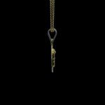 Divine Tamil Om Radiant Gold Pendant with Chain