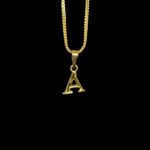Signature Initial A Gold Pendant