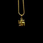 Sacred Swastik Gold Pendant