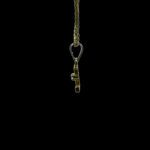 Delicate Initial L CZ Gold Pendant