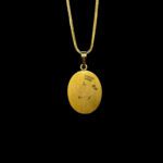 Resplendent Sunray Ganesha CZ Gold Pendant