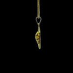 Resplendent Sunray Ganesha CZ Gold Pendant