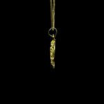 Antique Nakshi Ganesha Oval Gold Pendant