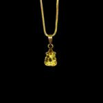 Adorable Petite Ganesha Gold Pendant