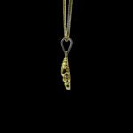 Polished Seated Ganesha Gold Pendant