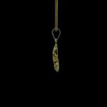 Dazzling Ganesha CZ Halo Gold Pendant