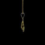 Playful Ganesha Fantail Gold Pendant
