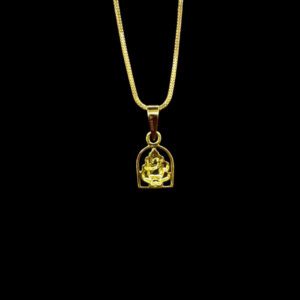 Auspicious Ganesha Arch Gold Pendant