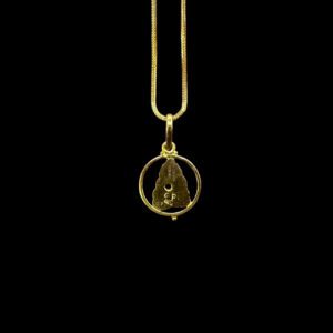Timeless Ganesha Halo Ring Gold Pendant