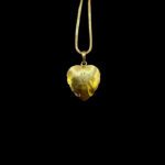 Lustrous Ganesha Rose Gold Leaf Pendant