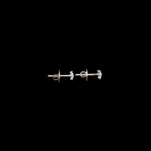 Radiant Diamond Square Cluster Stud Earrings II