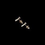 Dainty Diamond Butterfly Gold Stud Earrings II