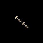 Dainty Diamond Star Gold Stud Earrings