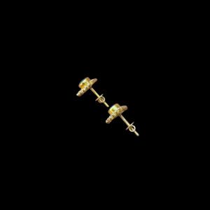 Ornate Pearl Nakshi Gold Studs