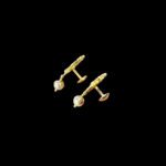 Divine Lakshmi Ruby & Diamond Pearl Drop Gold Earrings