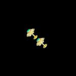 Elegant Emerald & Diamond Floral Gold Stud Earrings