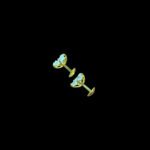 Sparkling Star Solitaire Gold Stud Earrings