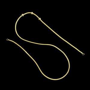 Radiant Faceted Bead Gold Chain