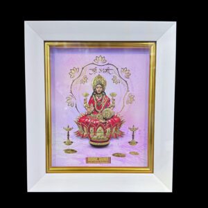 Divine Goddess Lakshmi Pure Gold Foil Frame