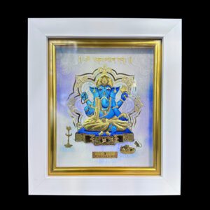 Divine Blue Ganesha Pure Gold Foil Frame