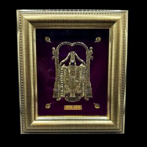Divine Tirupati Balaji Pure Gold Foil Frame