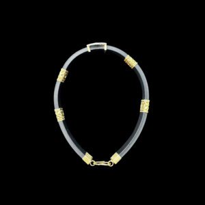 Divine Balaji Diamond Leather Strap Bracelet