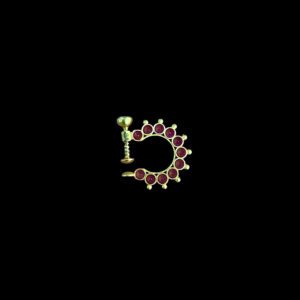 Regal Ruby Gold Nath