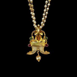 Radiant Ruby Twin Tiger Claw Pendant
