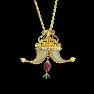 Divine Lakshmi Tiger Claw Gold Pendant