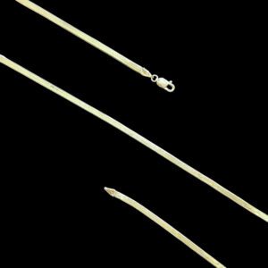 Sleek Herringbone Gold Chain