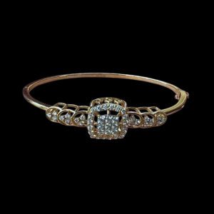 Ornate Cushion Diamond Rose Gold Bracelet