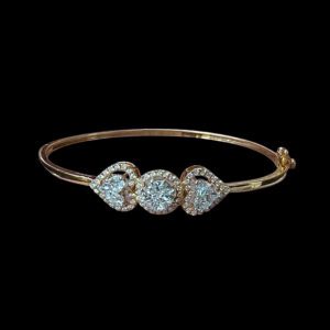 Radiant Heart Diamond Rose Gold Bracelet