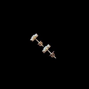 Whimsical Diamond Floral Cluster Stud Earrings
