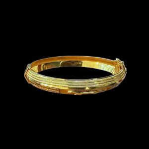 Regal Krishna Textured Gold Kada